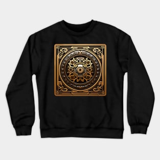 Vintage industrial steampunk mechanical gears pattern Crewneck Sweatshirt